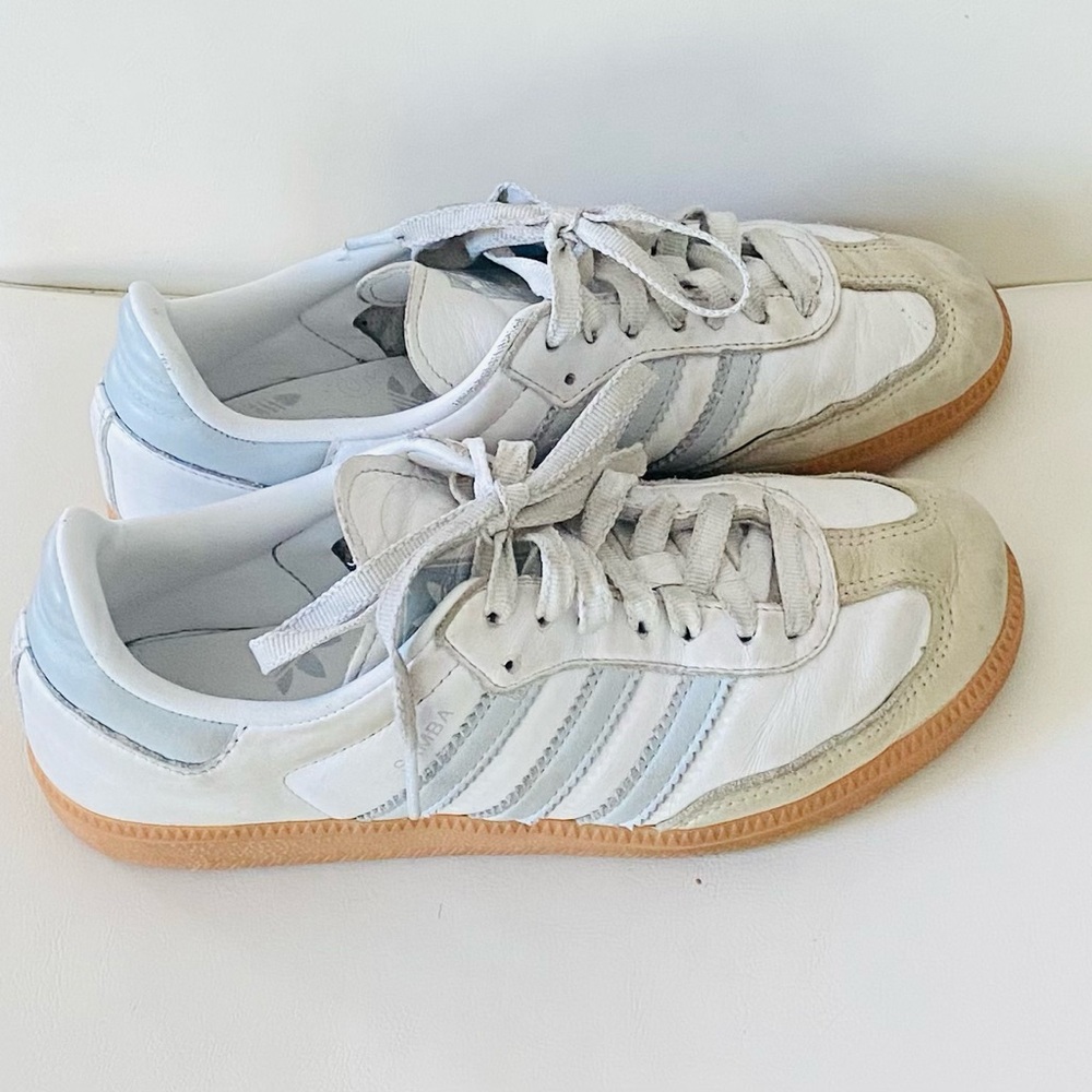 adidas White and Gray Sneakers
